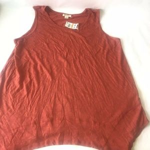 Style & Co Woman Red Tropic Tank Top 3X Sleeveless